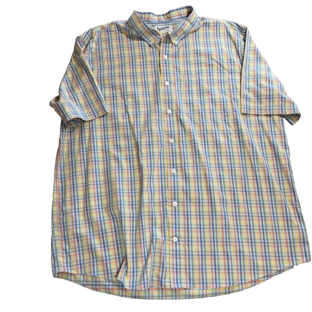 Duluth 2xl Tall Mens Relaxed Fit Shortsleeve Button Down Shirt